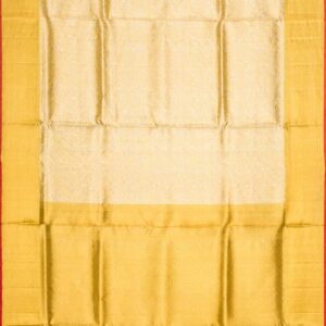 Pure Silk Pure Zari Gold Dual Tone Kanchipuram Tissue Saree - Image 5