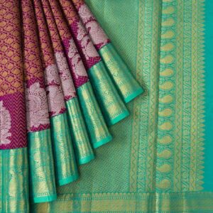 Purple Kanchipuram Silk Saree