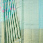 Sky Blue Dual Tone Kanchipuram Tissue Silk Saree