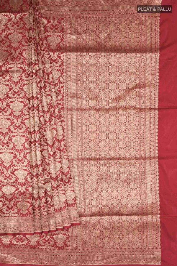 maroon-banarasi-silk-saree